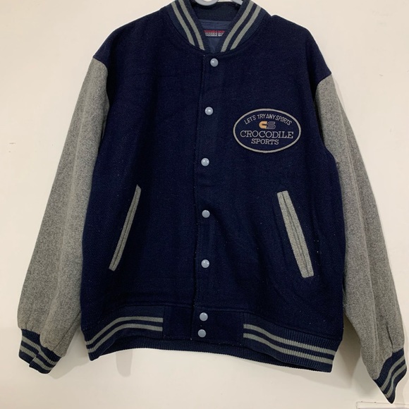 Blue and Grey Varsity Jacket